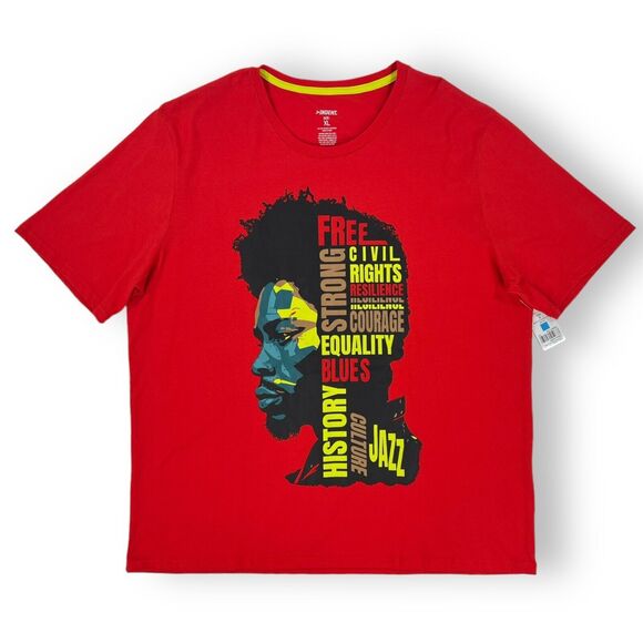 Black History MENS XL Graphic T-Shirt Juneteenth Red Civil Rights Equality Jazz - Picture 2 of 13